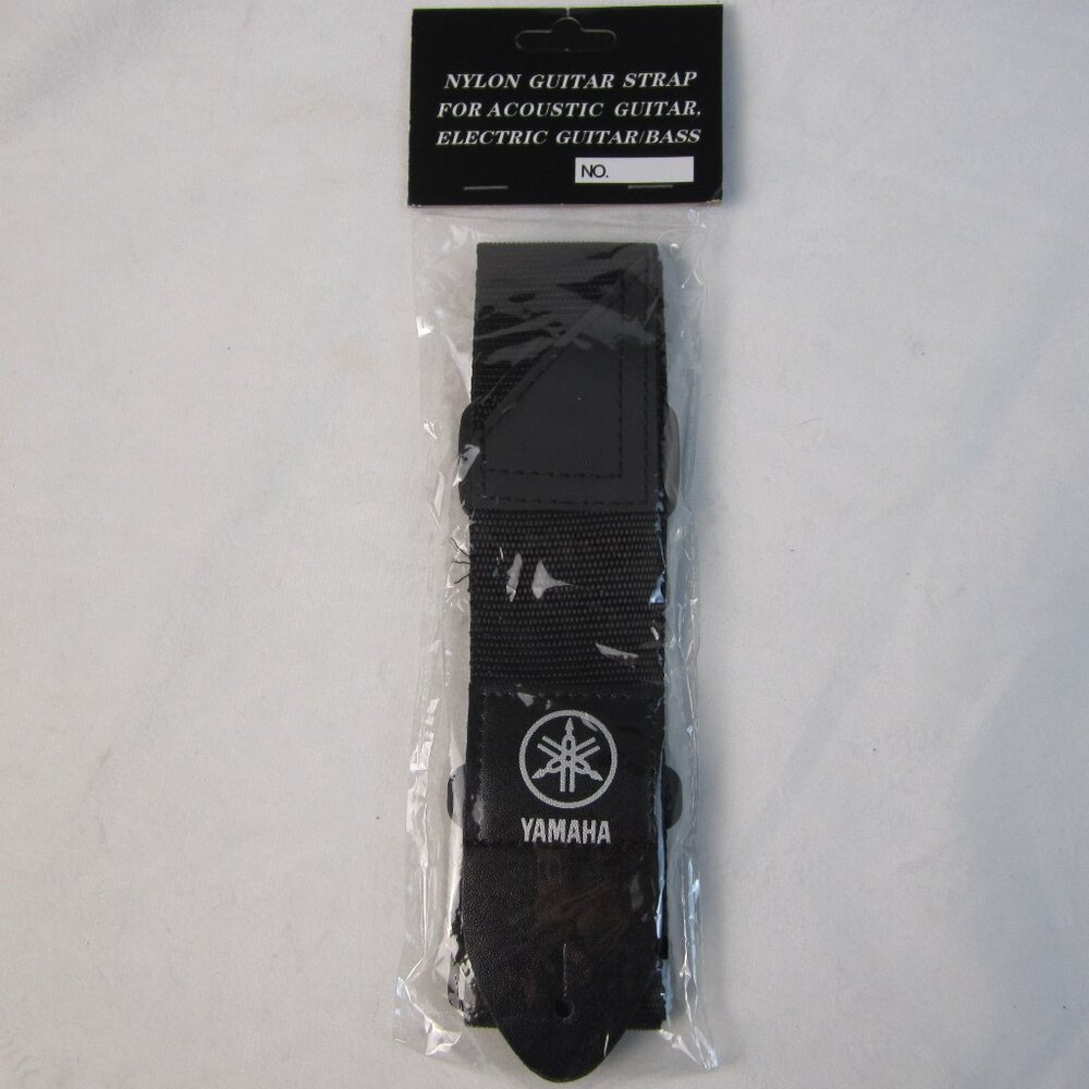 YAMAHA Nylon Black Guitar Strap Acoustic, Electric/Bass - New old stock